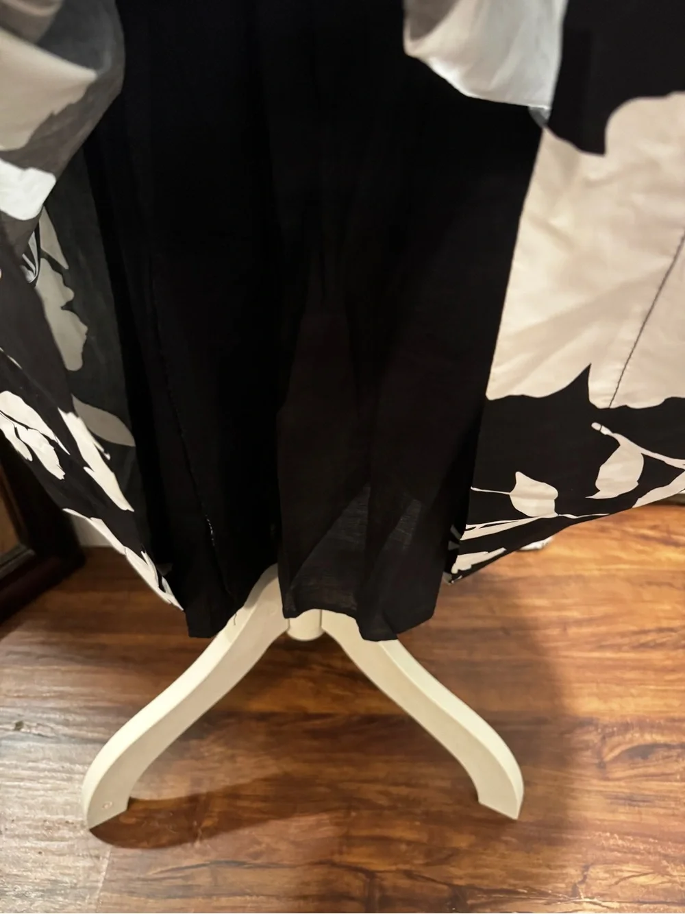 Kate Spade X Target Black and White Floral Shell Top and Matching Midi Skirt